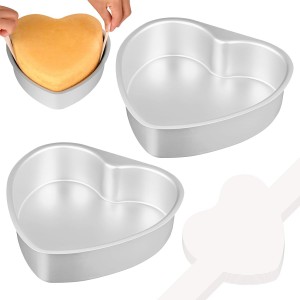 HUAKENER 8 Inch Heart Cake Pan, Set of 2...
