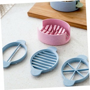 ABOOFAN 1set Material Egg Slicer Easy to Clean Operate for Cheese Ham Boiled Eggs Multi-function Food Cutting Gadget
