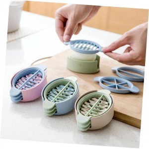 ABOOFAN 1set Material Egg Slicer Easy to Clean Operate for Cheese Ham Boiled Eggs Multi-function Food Cutting Gadget