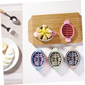 ABOOFAN 1set Material Egg Slicer Easy to Clean Operate for Cheese Ham Boiled Eggs Multi-function Food Cutting Gadget