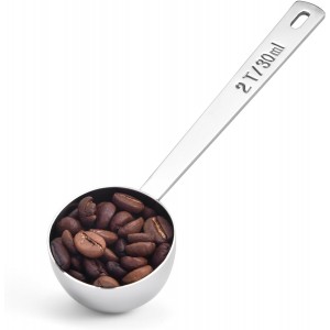 Long Handle Coffee Scoop: 5.98 Inch 18/8...