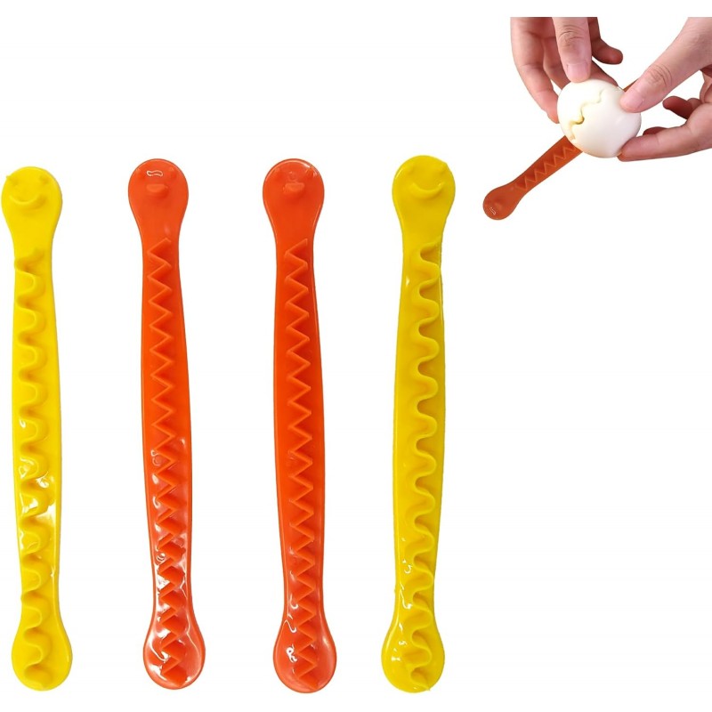 4 Pack Deviled Egg Cutter in Half - Egg Cutter for Kitchen, Perfect for Salads, Kitchen Cooking Tools,Easy Clean Dishwasher Safe,Gadgets