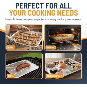 Aluminum Oven Liners for Bottom of Oven (10 Pack), Disposable Foil Oven Liners for Bottom of Oven, Oven Drip Pans, Oven Liners for Bottom of Electric Oven and Gas Oven, Oven Liner, 18.5