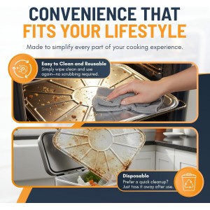 Aluminum Oven Liners for Bottom of Oven (10 Pack), Disposable Foil Oven Liners for Bottom of Oven, Oven Drip Pans, Oven Liners for Bottom of Electric Oven and Gas Oven, Oven Liner, 18.5