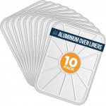 Aluminum Oven Liners for Bottom of Oven (10 Pack), Disposable Foil Oven Liners for Bottom of Oven, Oven Drip Pans, Oven Liners for Bottom of Electric Oven and Gas Oven, Oven Liner, 18.5