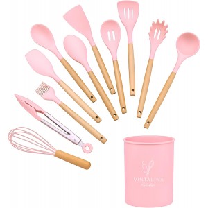 Silicone Cooking Kitchen Utensils Set �...