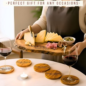 Personalized Olive Wood Cutting Board - Custom Charcuterie Boards, Housewarming, New Home, Retirement Gifts for Women, Her, Men, Him, Friends, Wedding, Bridal Shower, Engagement, Anniversary, Family