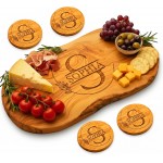 Personalized Olive Wood Cutting Board - Custom Charcuterie Boards, Housewarming, New Home, Retirement Gifts for Women, Her, Men, Him, Friends, Wedding, Bridal Shower, Engagement, Anniversary, Family