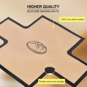 2 Pcs Thickened Silicone Bread loaf pan liners for baking bread 9x5，Silicone Baking Mat for 9x5 Inch Loaf Pan, Nonstick & Reusable, Easy to Clean, High-Temp Resistant (Black and Gray)