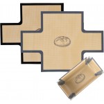 2 Pcs Thickened Silicone Bread loaf pan liners for baking bread 9x5，Silicone Baking Mat for 9x5 Inch Loaf Pan, Nonstick & Reusable, Easy to Clean, High-Temp Resistant (Black and Gray)