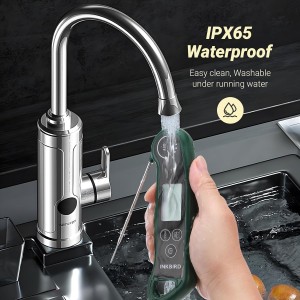 INKBIRD 0.5 Seconds Instant Read Meat Thermometer for Cooking RHT-11K, ±0.5℉ Accuracy Digital Food Thermometer with 1.42inch Large Screen, Waterproof Kitchen Thermometer for Candy, Grill, BBQ, Brewing