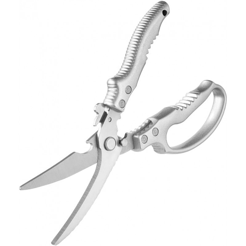 Kitchen Scissors: Heavy-Duty Poultry Shears That Effortlessly Cut Through Bones, Fish, Veggies & Nuts. Crafted from 3Cr13 Stainless Steel. (All-Purpose Scissors, Kitchen Shears)