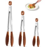 Wooden Tongs for Cooking Set of 3 (7
