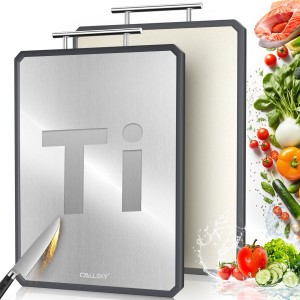 Titanium Cutting Boards for Kitchen, 2 i...