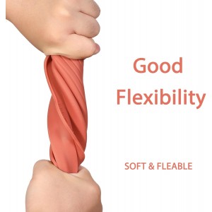 Silicone Hot Dog Bun Pans for Baking, 3-Cavity Nonstick French Baguette Bread Molds, Terracotta Orange, Set of 2