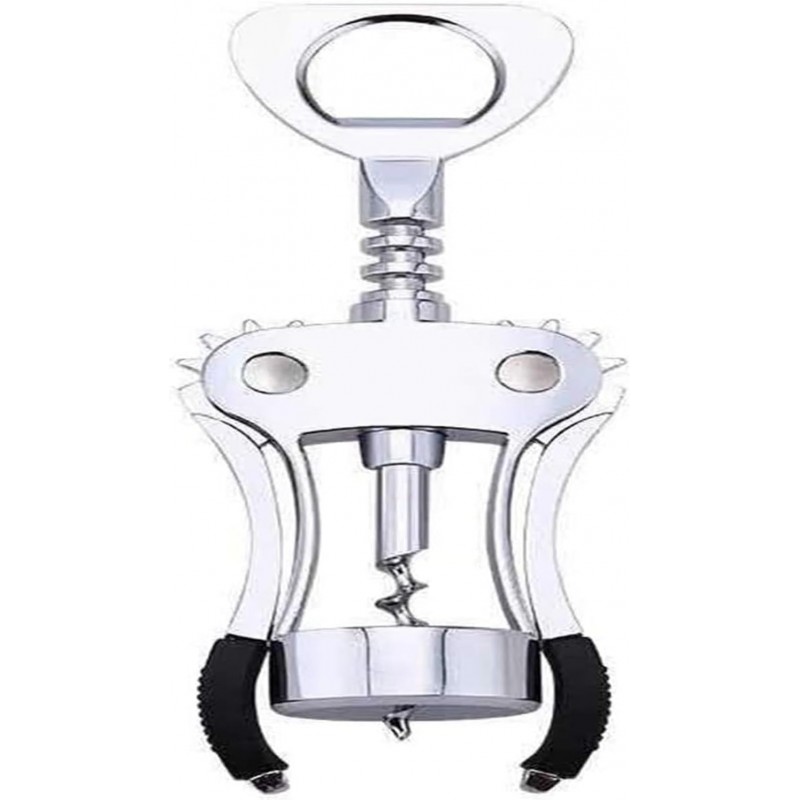 Wing Corkscrew for Red Wine Beer, Wing Corkscrew Stainless Steel Wine and Beer Bottle Opener