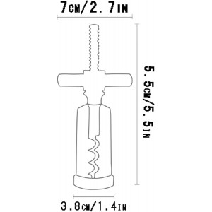 Wing Corkscrew for Red Wine Beer, Wine Corkscrew for All Cork Stoppered and Beer Cap Bottles