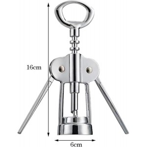 Wing Corkscrew for Red Wine Beer, Heavy Duty Metallic Wine Openers