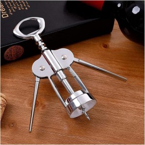Wing Corkscrew for Red Wine Beer, Heavy Duty Metallic Wine Openers