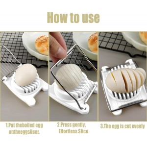 Egg Slicer for Hard Boiled Eggs,Hard Boiled Eggs with Stainless Steel Wire Soft Food Cutting Tool