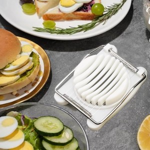 Egg Slicer for Hard Boiled Eggs,Hard Boiled Eggs with Stainless Steel Wire Soft Food Cutting Tool