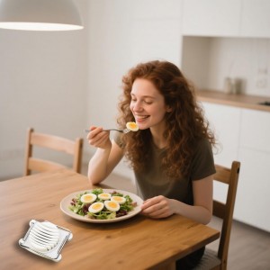 Egg Slicer for Hard Boiled Eggs,Hard Boiled Eggs with Stainless Steel Wire Soft Food Cutting Tool