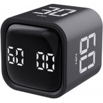 Rotating Pomodoro Timer 5,10,30, 60 Minutes Preset,Desk Productivity Flip Timer, Visual Cube Countdown Stopwatch,Custom Modes/Vibration/High/Low Volume,ADHD Timers, for Study, Work, School, Kitchen