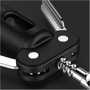 Wing Corkscrew for Red Wine Beer, Corkscrew by-Sandalwood All-in-one Bottle Opener and Foil Cutter