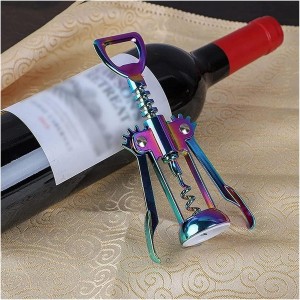 Wing Corkscrew for Red Wine Beer, Wing Multifunctional Wine Beer Wine Corkscrew