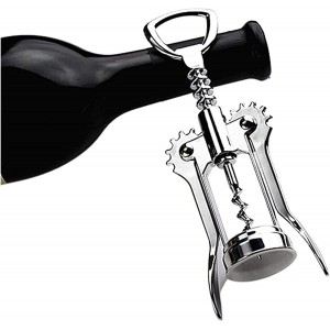 Wing Corkscrew for Red Wine Beer, Wine Corkscrew for All Cork Stoppered and Beer Cap Bottles.