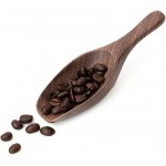 Black Walnut Coffee Scoop for Ground Coffee, Loose Tea & Bath Salts, 1 Tablespoon/15ml, Multi-Purpose Kitchen Scooping Tool for Jars, Canisters & Coffee Brewing Accessories(1pcs)