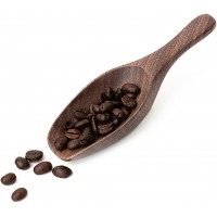 Black Walnut Coffee Scoop for Ground Coffee, Loose Tea & Bath Salts, 1 Tablespoon/15ml, Multi-Purpose Kitchen Scooping Tool for Jars, Canisters & Coffee Brewing Accessories(1pcs)