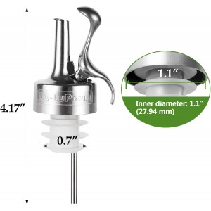 Wine Bottle Stopper, Wine Stopper & Pourer 2 in1, Champagne Stoppers, Bar Pour Bottles Reusable Wine Preserver, Suitable for Alcohol, Wine for Best Christmas and Birthday Gifts for Wine Lovers