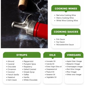 Wine Bottle Stopper, Wine Stopper & Pourer 2 in1, Champagne Stoppers, Bar Pour Bottles Reusable Wine Preserver, Suitable for Alcohol, Wine for Best Christmas and Birthday Gifts for Wine Lovers