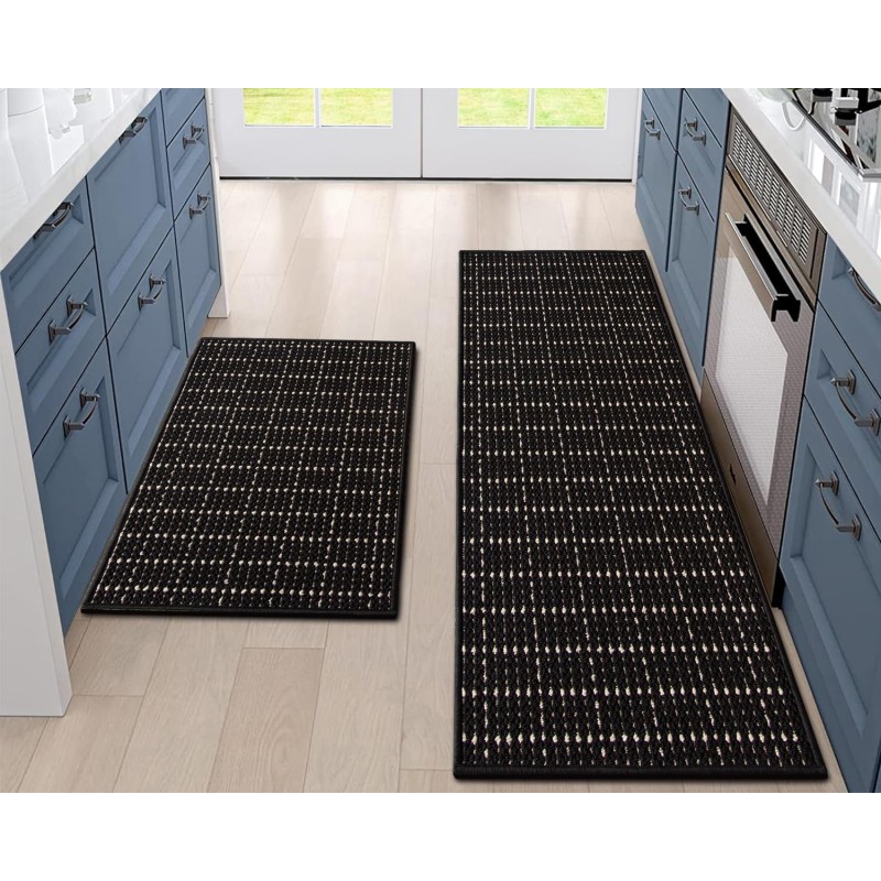 Kitchen Rugs Non Skid Washable Set of 2 PCS, 20