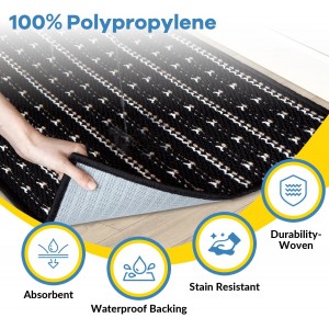 Kitchen Rugs Washable Non-Skid 2-Piece Set, 20