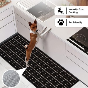 Kitchen Rugs Washable Non-Skid 2-Piece Set, 20