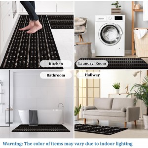 Kitchen Rugs Washable Non-Skid 2-Piece Set, 20