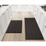 Kitchen Rugs Washable Non-Skid 2-Piece Set, 20
