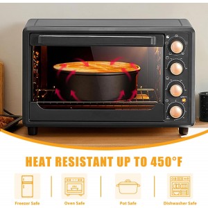 8 Inch Cake Pan Set of 3, Nonstick Round Cake Pans with 110 PCS Parchment Paper, Non-Toxic Carbon Steel Cake Baking Pans, Dishwasher Safe