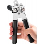 Can Opener Manual, COKORA Can Openers Hand Held with Comfort Anti-Slip Handles, Heavy Duty Stainless Steel Can Opener Smooth Edge and Bottle Openers, Easy Turn Can Openers for Seniors, Kitchen, Black
