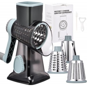 Rotary Cheese Grater with Handle Kitchen...