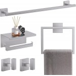 TQKAG 5-Pieces Brushed Nickel Bathroom Hardware Accessories Set 23.6