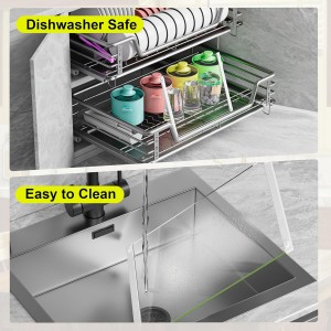 2Pcs Glass Cutting Boards for Kitchen(12x16" & 12x8"),Clear Tempered Glass Paired with White Silicone Grip,No Scratches/Microplastic-Free/Non Toxic,Excellent Gift for Mother's Day and Father's Day