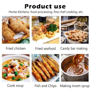 Candy Thermometer with Pot Clip & 8 Inch Probe Length - Best Oil Thermometer for Frying,Candy Thermometer for Candy Making,Tall pots,Candle,Candy Making,Deep Frying (1, 8)