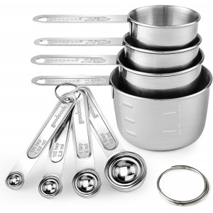 Measuring Cups and Spoons Set (8 Piece),...