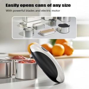 Electric Can Opener, Rechargeable Can Opener Electric Fits Most Can Sizes with Smooth Edge, USB-C Fast Charge Can Opener,One-Touch Automatic Can Openers for Seniors. (White)