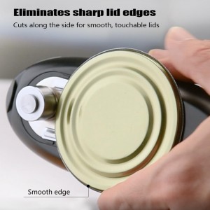 Electric Can Opener, Rechargeable Can Opener Electric Fits Most Can Sizes with Smooth Edge, USB-C Fast Charge Can Opener,One-Touch Automatic Can Openers for Seniors. (White)