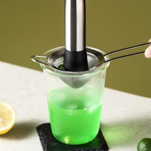 2-Pack Stainless Steel Fine Mesh Cocktail Strainer – Filters Out Drink Sediment for Cocktails, Ideal for Home Bartenders & Kitchen: Removes Tea/Coffee Particles