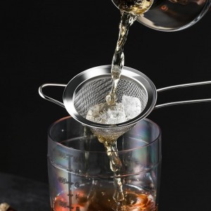 2-Pack Stainless Steel Fine Mesh Cocktail Strainer – Filters Out Drink Sediment for Cocktails, Ideal for Home Bartenders & Kitchen: Removes Tea/Coffee Particles